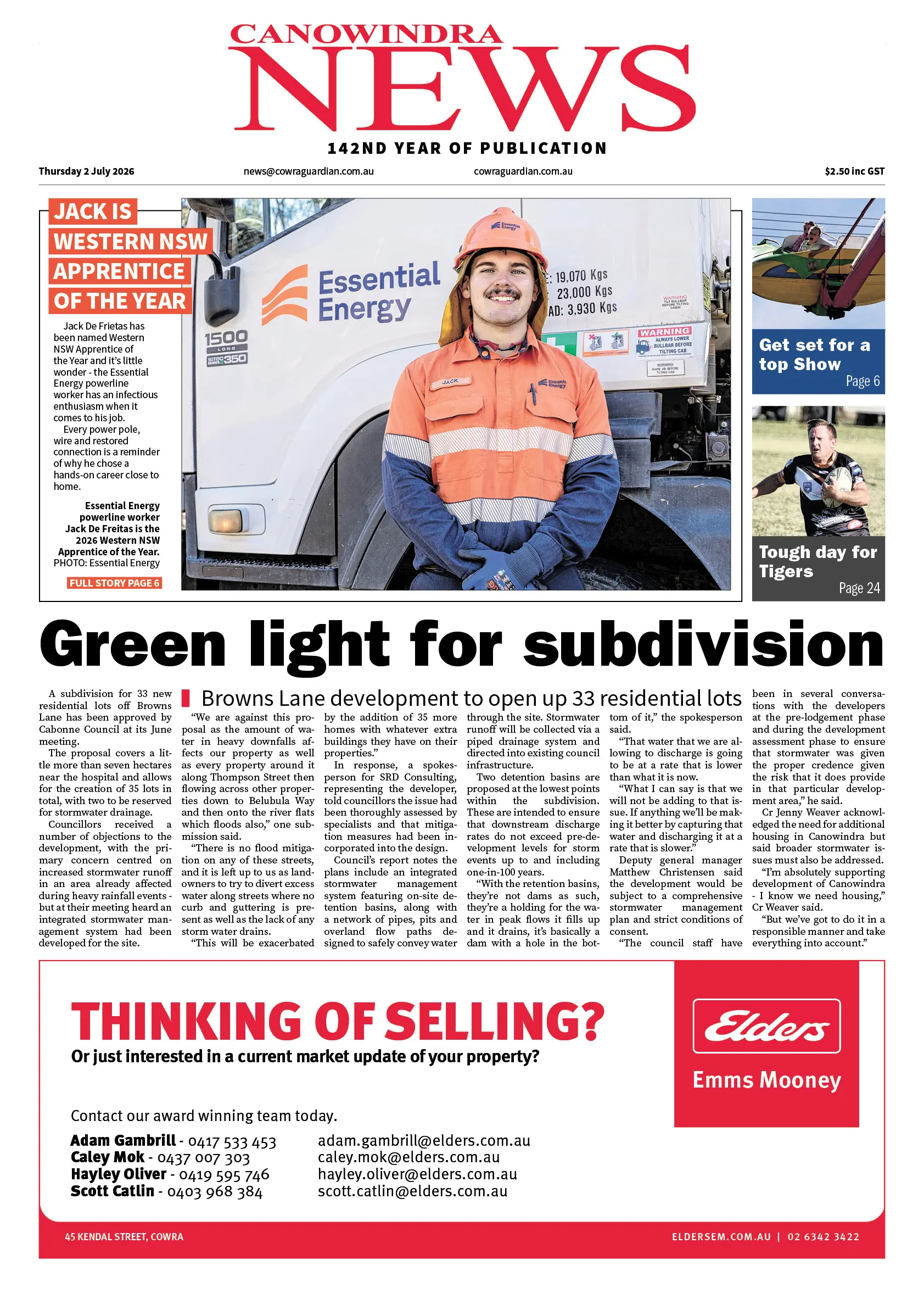 Canowindra News, Thursday 2 July 2026