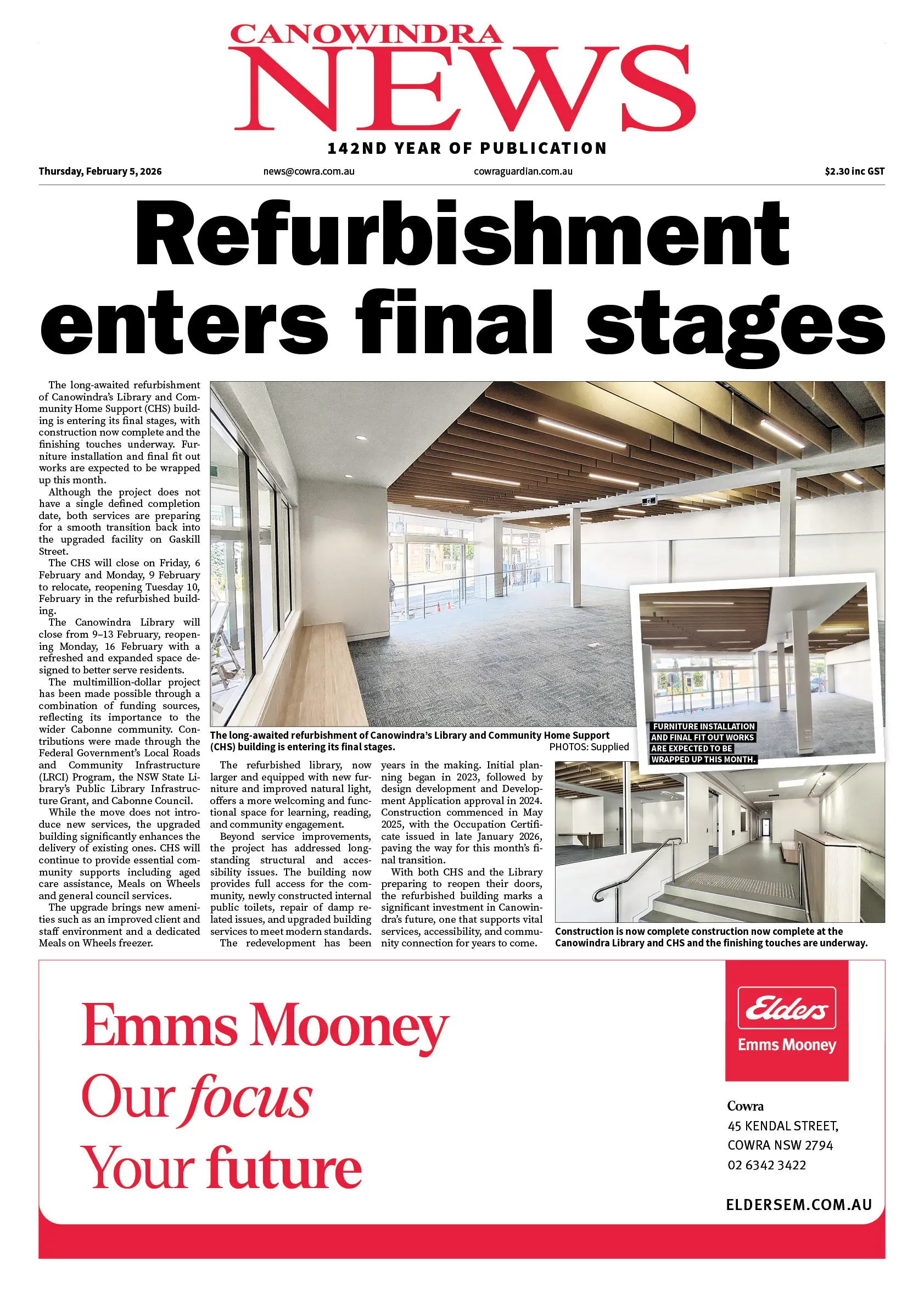 Canowindra News, Thursday, February 5, 2026