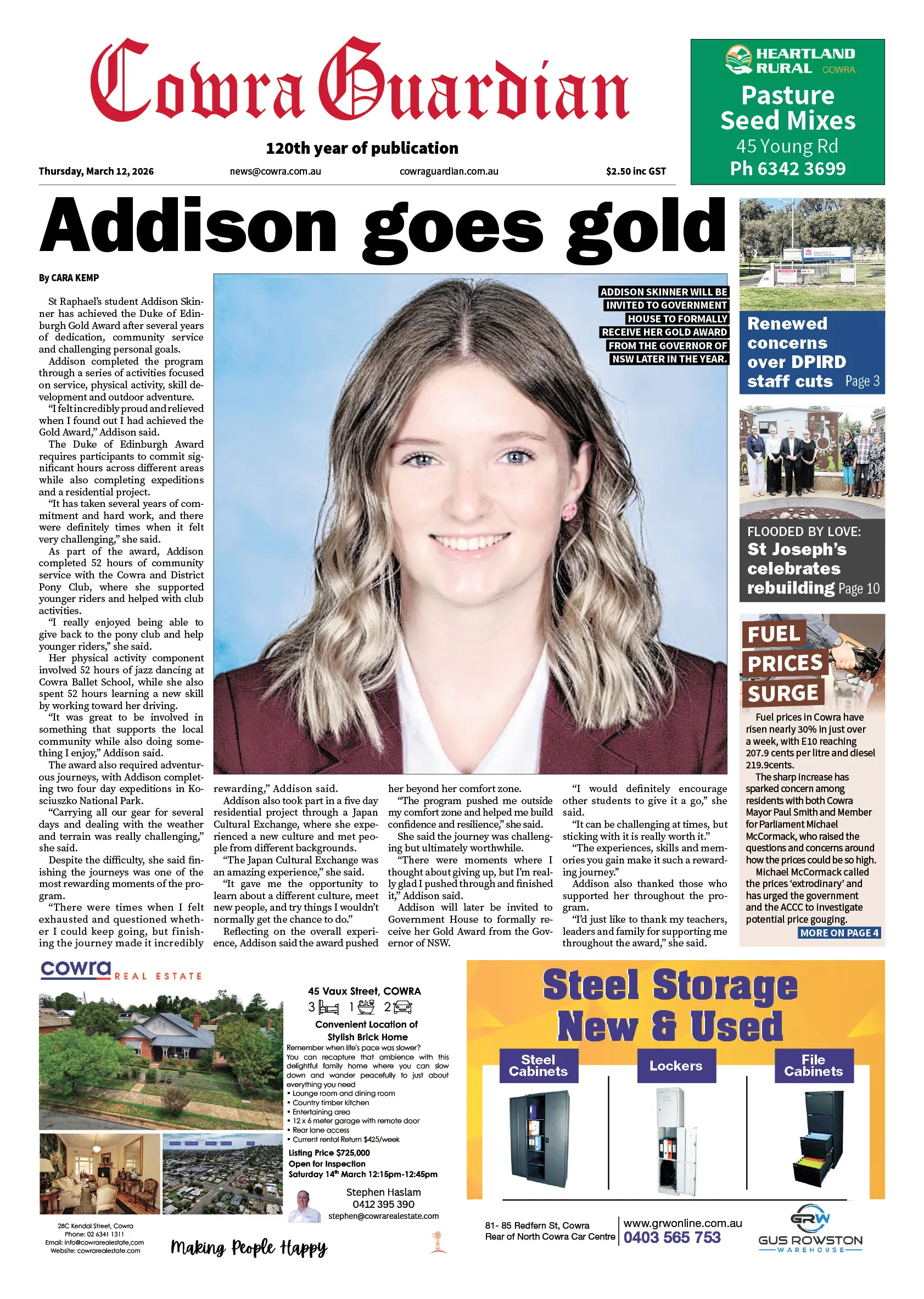 Cowra Guardian, Thursday, March 12, 2026