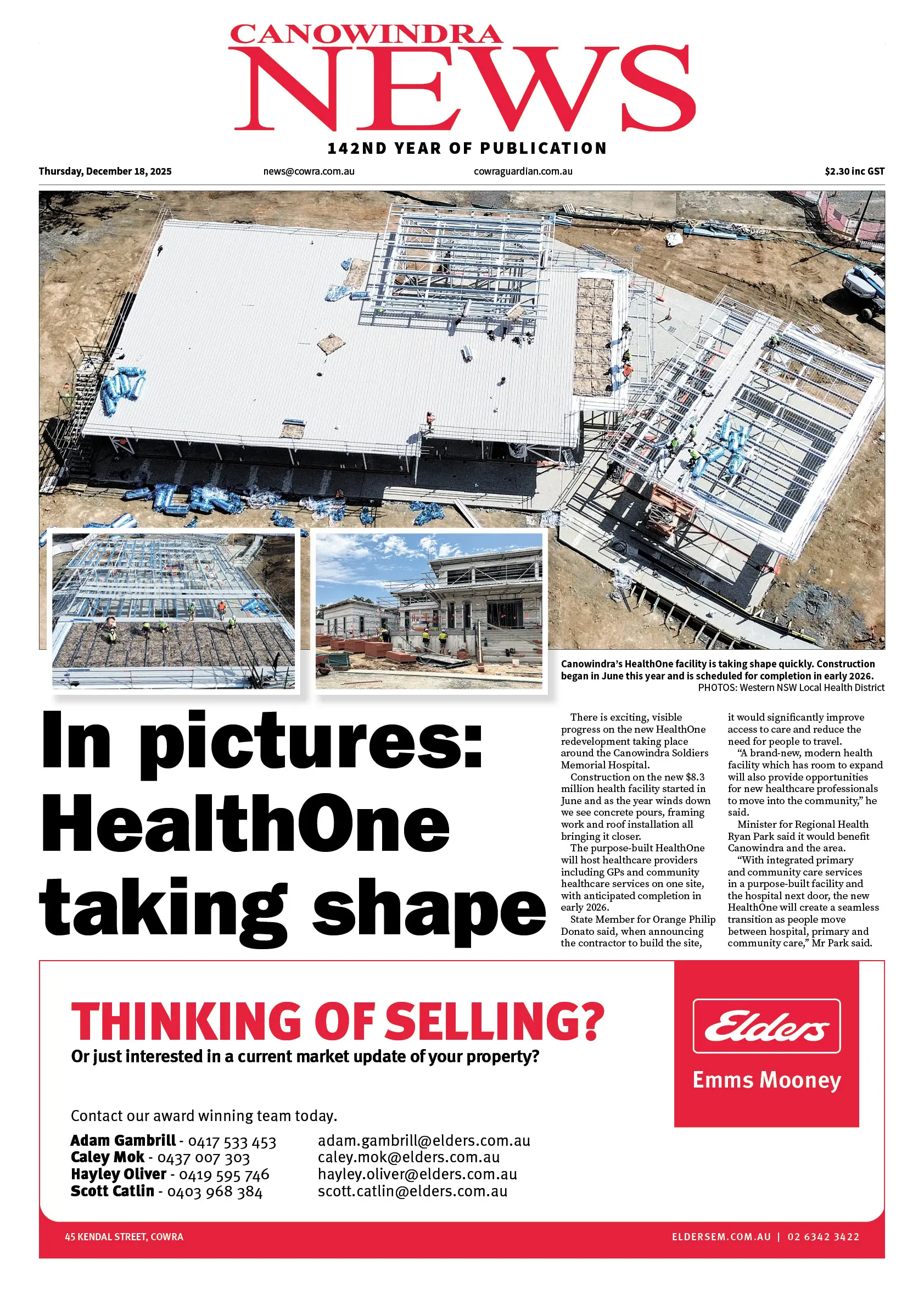 Canowindra News, Thursday, December 18, 2025