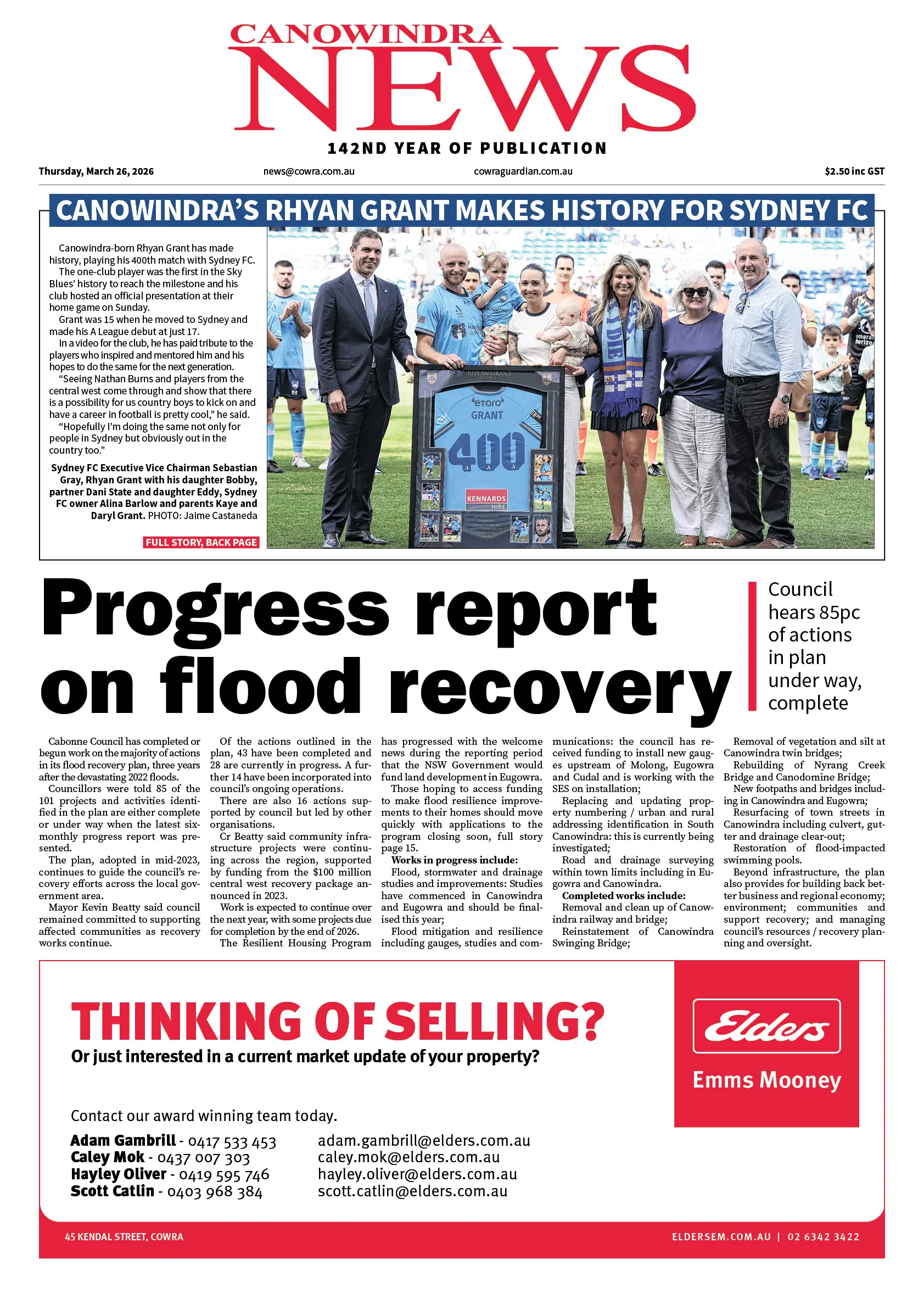 Canowindra News, Thursday, March 26, 2026