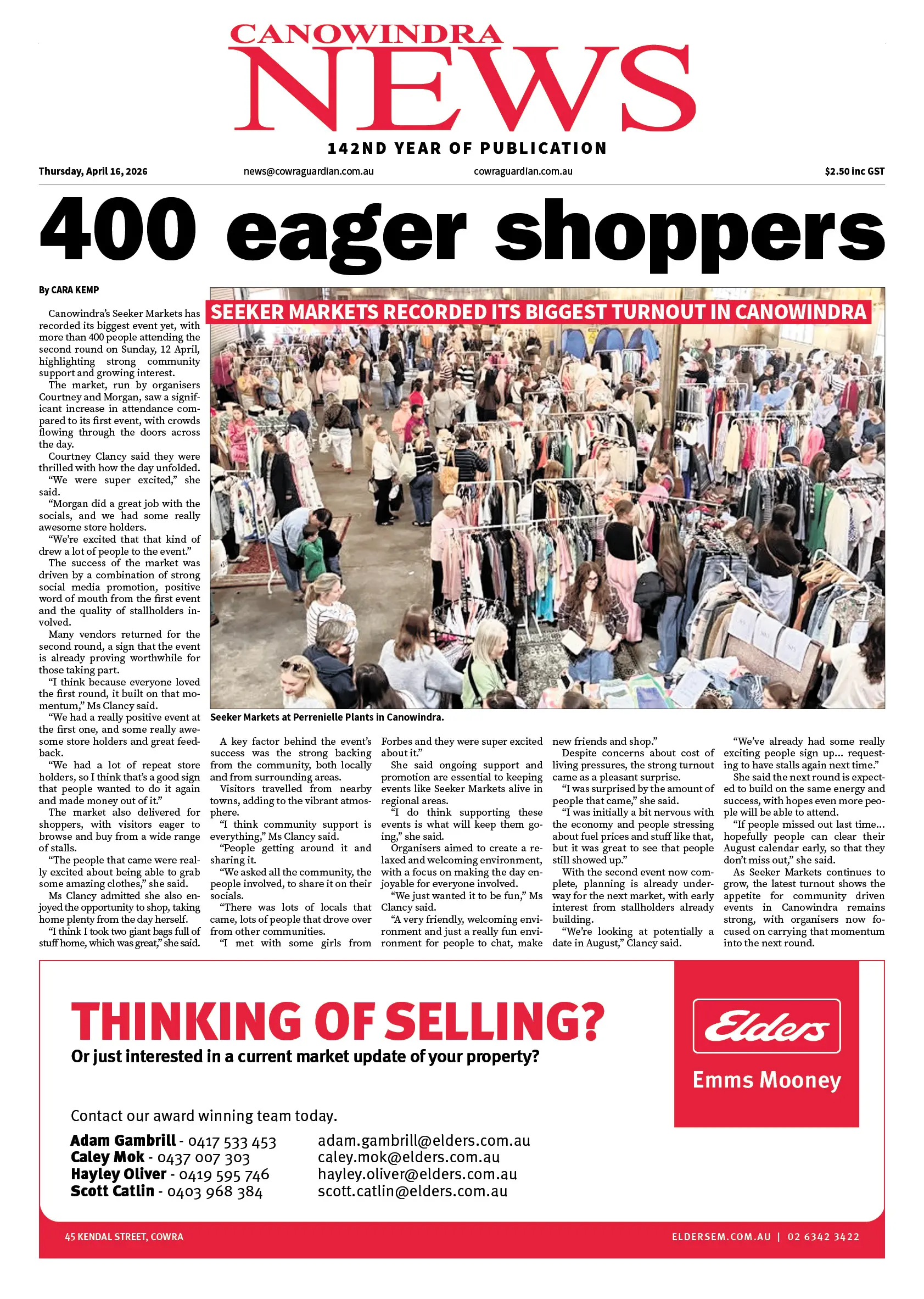 Canowindra News, Thursday, April 16, 2026